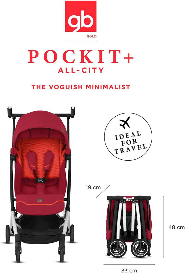 Gb Travel Lightweight stroller Pockit+ All-City Fashion Edition, From 6 Months to Approx. , Velvet Black
