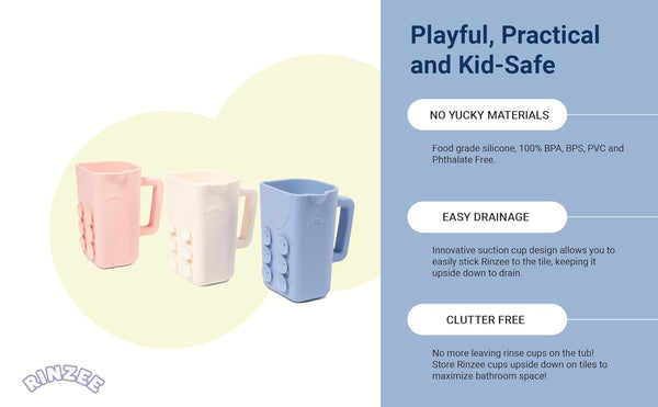 Little baby Silicone Shampoo cup with Suctions BPA Free
