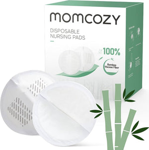 Momcozy Bamboo Fiber Disposable Nursing Pads, 100% Natural Materials