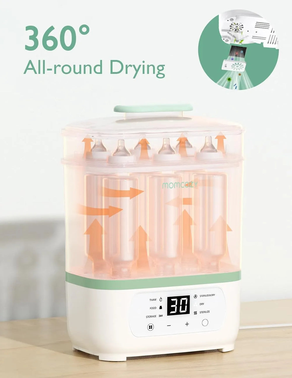 Momcozy Bottle 8 in 1 Sterilizer and Dryer