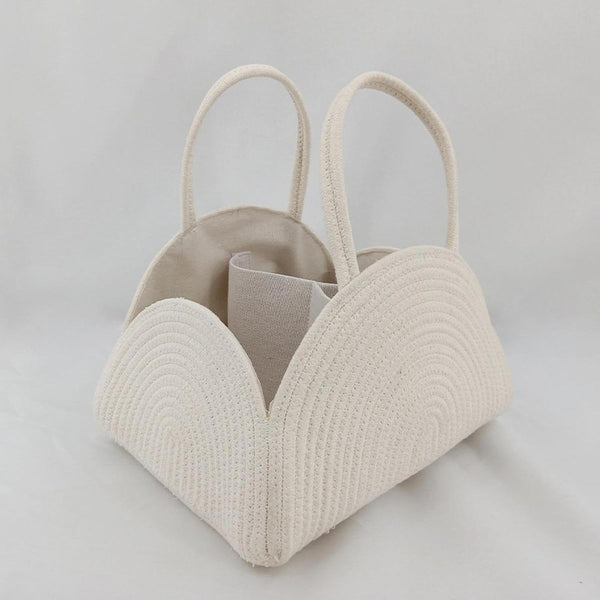 Little Baby Diaper Caddy Basket - Rainbow Beige