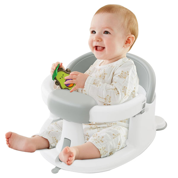 Little Baby Baby Bath Seat for Babies Non-Slip Infant Bathtub Chair with Suction Cups