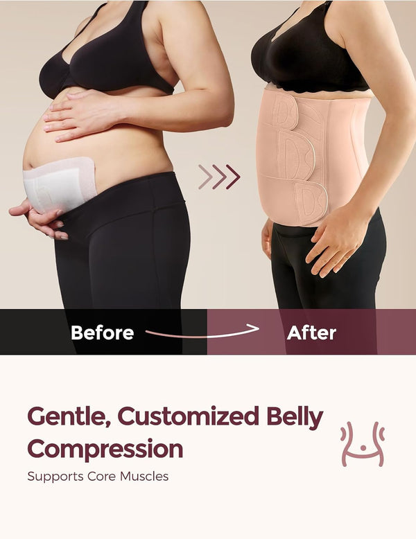 Momcozy Ergowrap Postpartum Abdominal Belt – 3D Compression &amp; Back Suppor