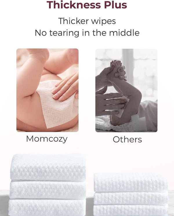 Momcozy Baby Wipes 99% Water Based, Unscented & Hypoallergenic