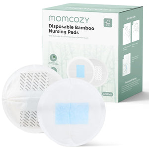 Momcozy Bamboo Fiber Disposable Nursing Pads, 100% Natural Materials