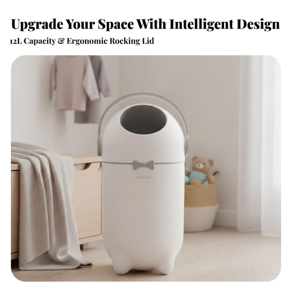 Purebaby Diaper Pail –  Odor-Control Diaper Bin