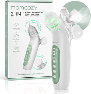 Momcozy BreezyClear™ 2-in-1 Electric Nasal Aspirator for Baby with Spray