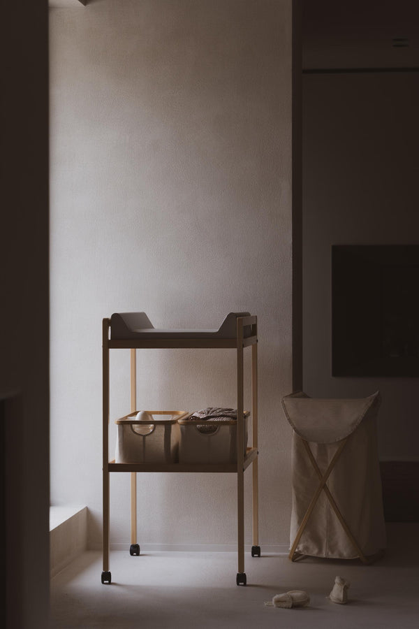 Quax Basket For Laundry Beige Naturel Foldable Linen