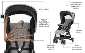 Evenflo® Gold Otto™ Self-Folding Stroller Moonstone Gray