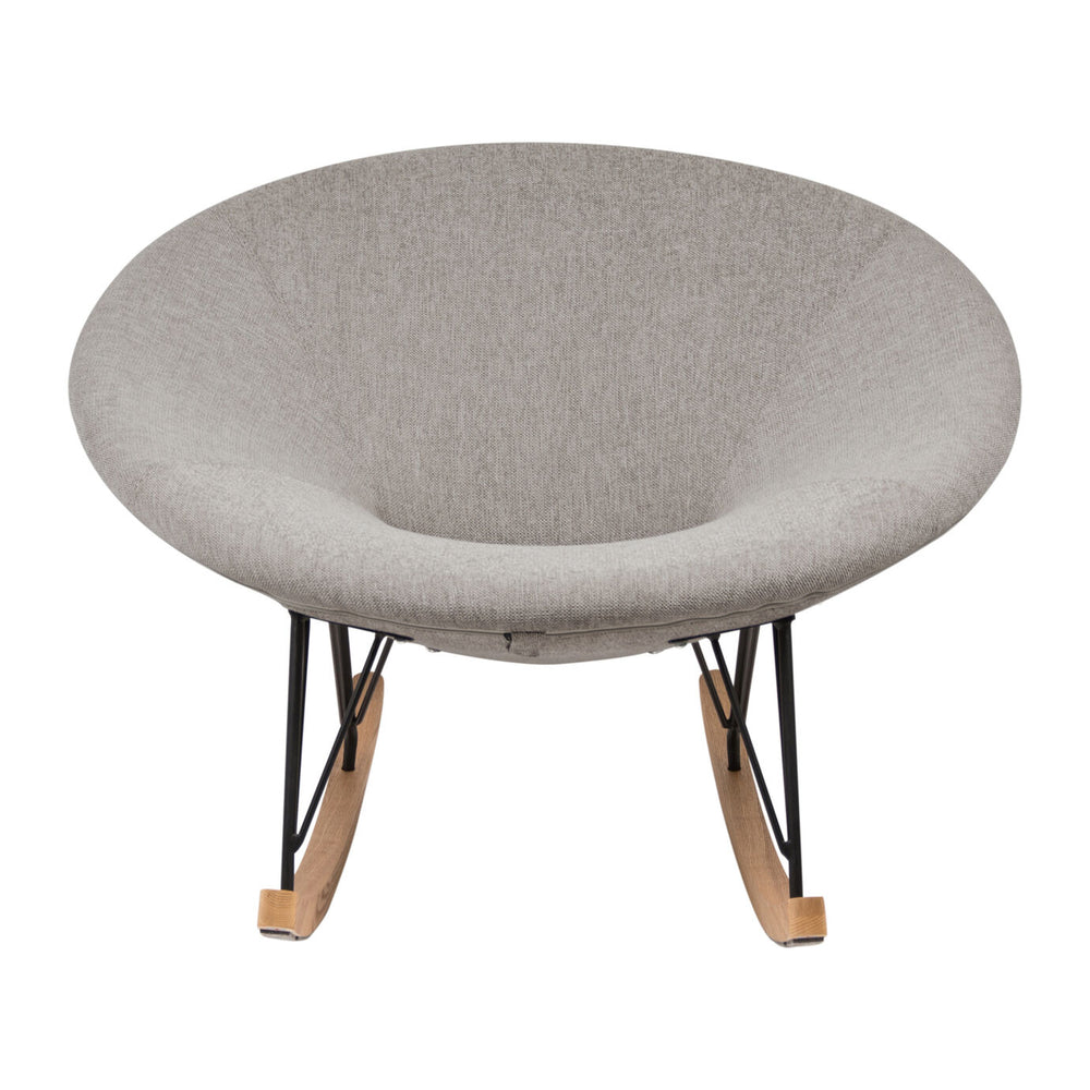 Quax Rocking Adult Round Chair De Luxe - Sand Grey