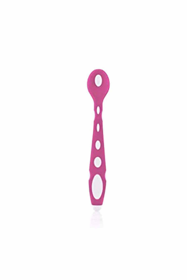 Babyjem Soft Tip Spoon Pink Purple Silicone Feeding Utensil