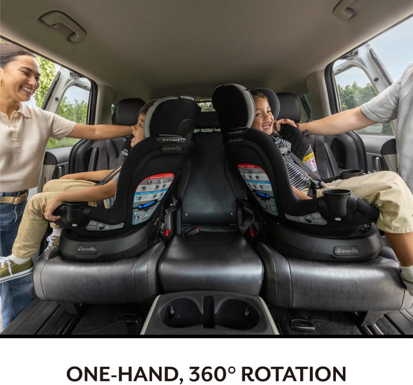 Evenflo® Revolve360™ Slim 2-in-1 Rotational Car Seat Canton Black