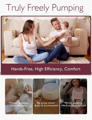 Momcozy S12 Pro Wearable Breast Pump - Hospital Grade Hands-Free Electric Pump
