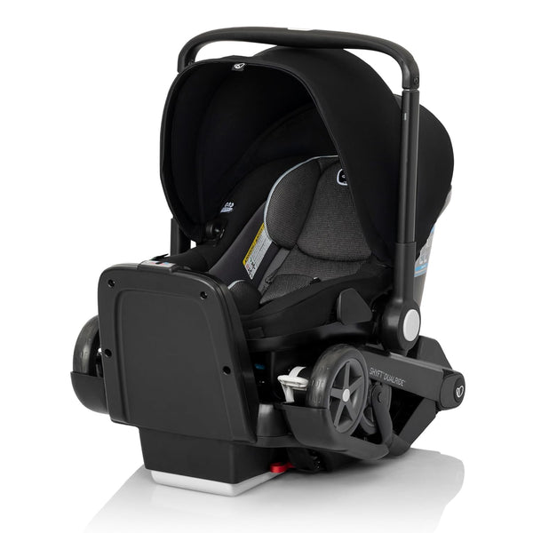 Evenflo® Shyft™ DualRide™ Infant Car Seat - Stroller Combo with Carryall Storage Beaufort Black