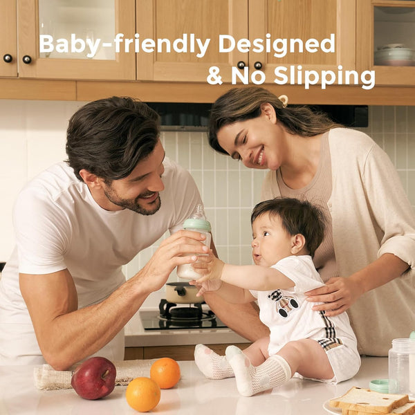 Momcozy Natural Baby Bottle, Wide-Neck, BPA Free Breast Milk Container