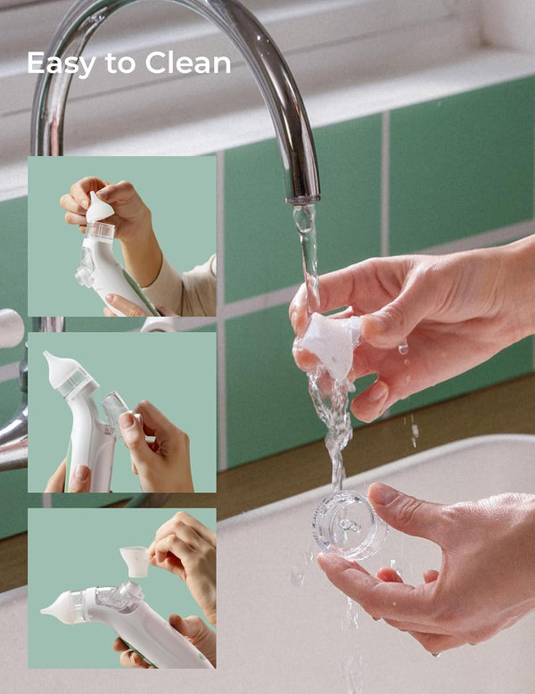 Momcozy BreezyClear™ 2-in-1 Electric Nasal Aspirator for Baby with Spray