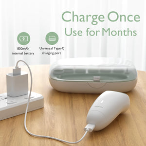Momcozy Rechargeable Electric Baby Nail File – 7-in-1 Silent Trimmer with LED Night Light