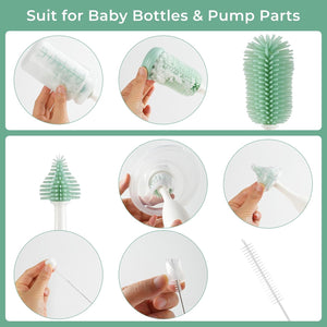 Momcozy Innovative Push-Press Design Bottle Brush Kit