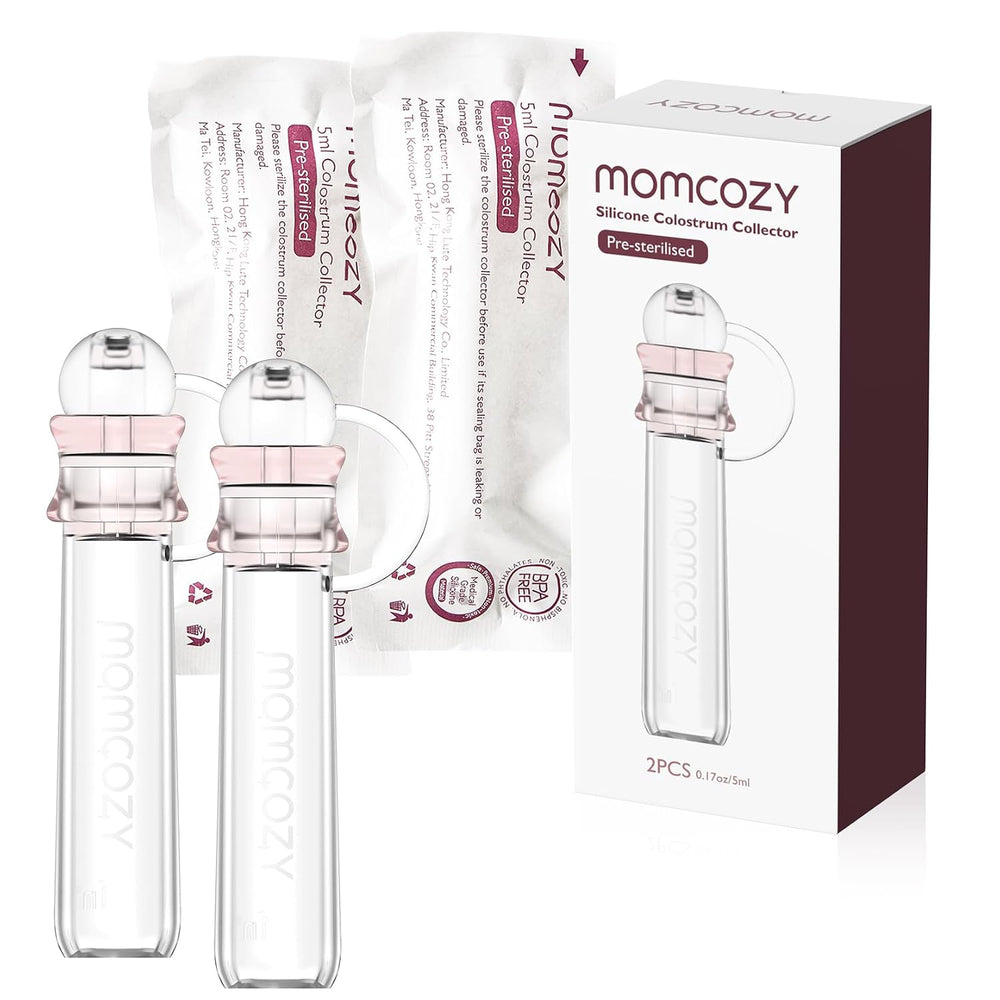 Momcozy Reusable Colostrum Collector - 100% Food-Grade Silicone Storage & Feeding Kit