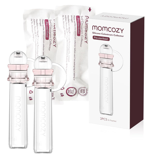 Momcozy Reusable Colostrum Collector - 100% Food-Grade Silicone Storage & Feeding Kit