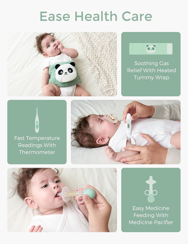 Momcozy Elite Baby Healthcare & Grooming Kit – 10pc All-in-1 Newborn Essentials Gift Set