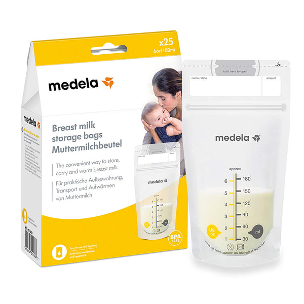 Medela Breastmilk Storage Bags 25 Pcs Double Seal