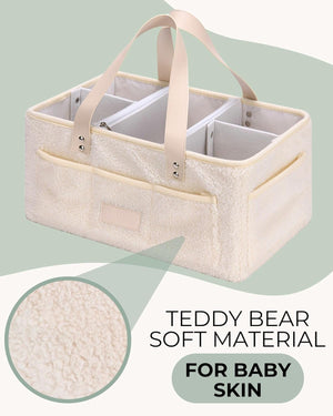 Little Baby Diaper Caddy Basket - Teddy