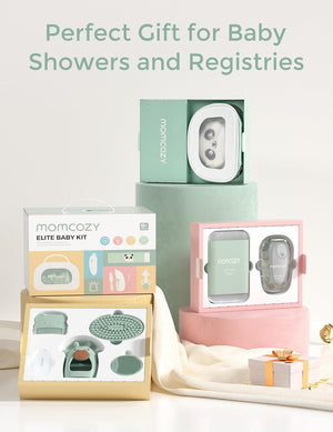 Momcozy Elite Baby Healthcare & Grooming Kit – 10pc All-in-1 Newborn Essentials Gift Set