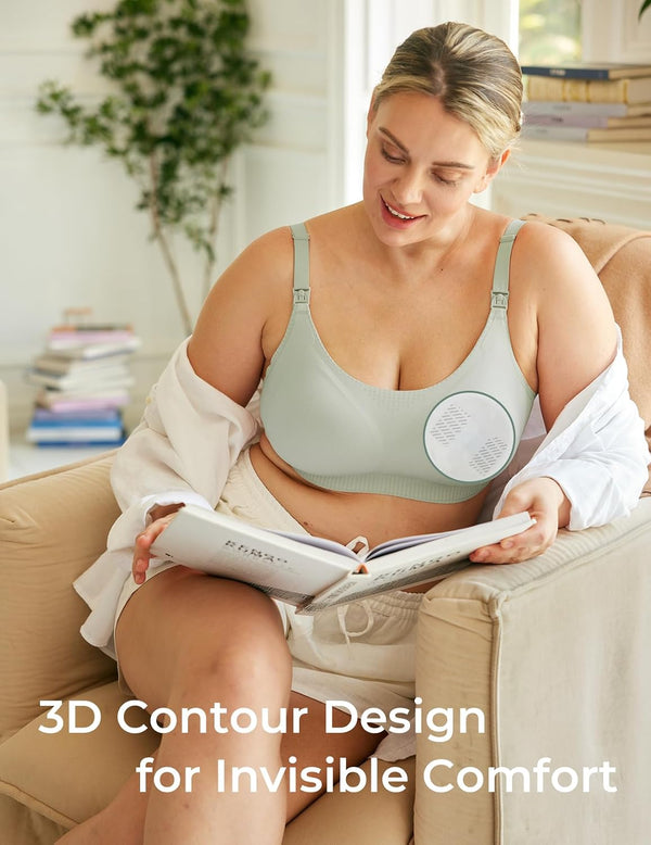 Momcozy Bamboo Fiber Disposable Nursing Pads, 100% Natural Materials