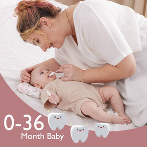 Momcozy Baby Tongue Cleaner & Oral Cleaner – 40 Disposable Baby Toothbrushes