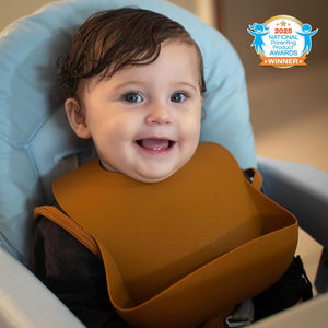 Moonkie Silicone Baby Bibs – Waterproof, BPA-Free Feeding Bibs (2-Pack)