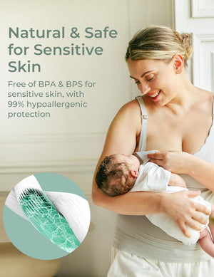 Momcozy Bamboo Fiber Disposable Nursing Pads, 100% Natural Materials