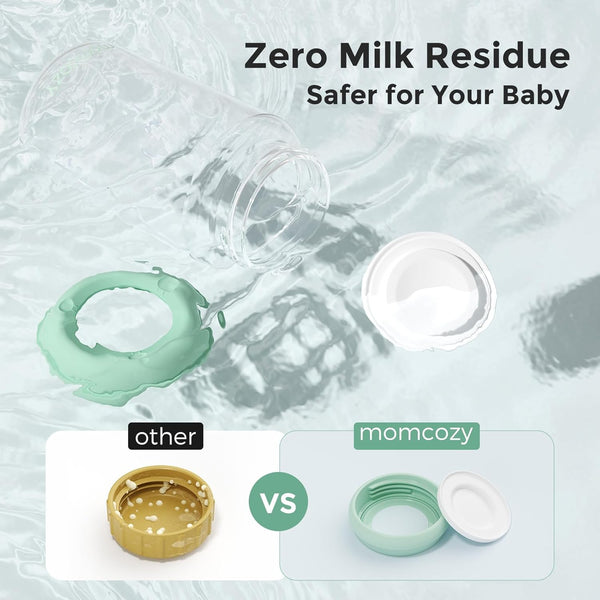 Momcozy Natural Baby Bottle, Wide-Neck, BPA Free Breast Milk Container