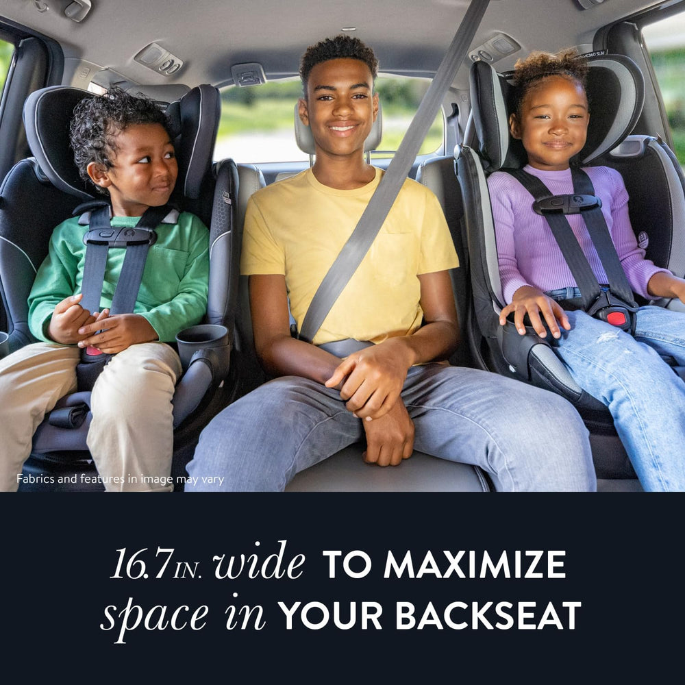 Evenflo® Revolve360™ Slim 2-in-1 Rotational Car Seat with SensorSafe™ obsidian black