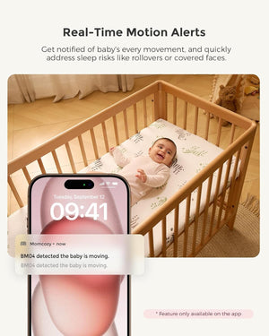 Momcozy Smart 1080P Baby Monitor with WiFi & Handheld Parent Unit – Secure 2-Way Talk & Night Vision