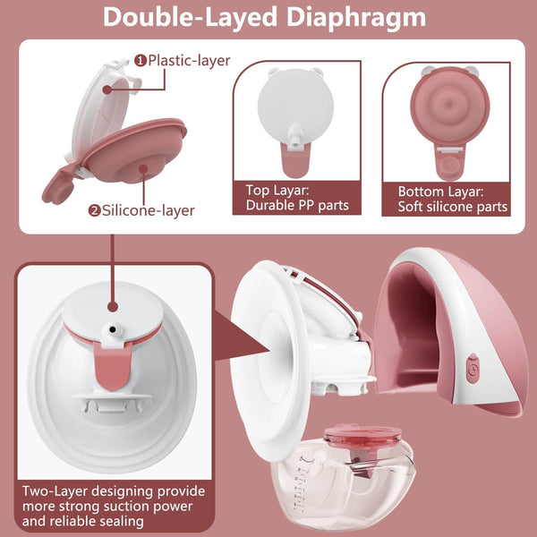 Momcozy 2-Pack Silicone Diaphragms Compatible with M9
