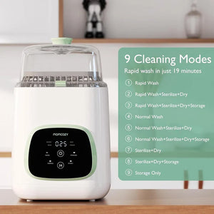 Momcozy 3-in-1 Baby Bottle Washer - Automatic Sterilizer & Dryer for Pump Parts