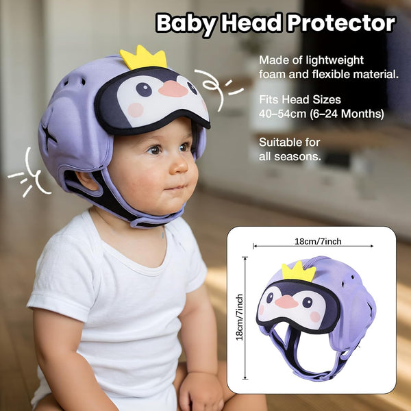 Mambobaby Baby Safety Helmet for Crawling & Walking - Penguin