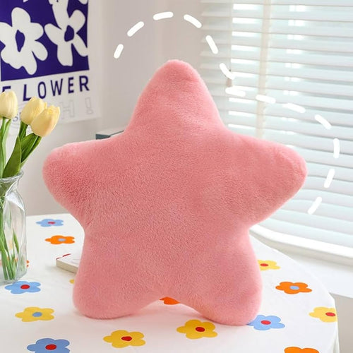 Miila Star Pillow White Soft Plush Cushion Nursery Decor