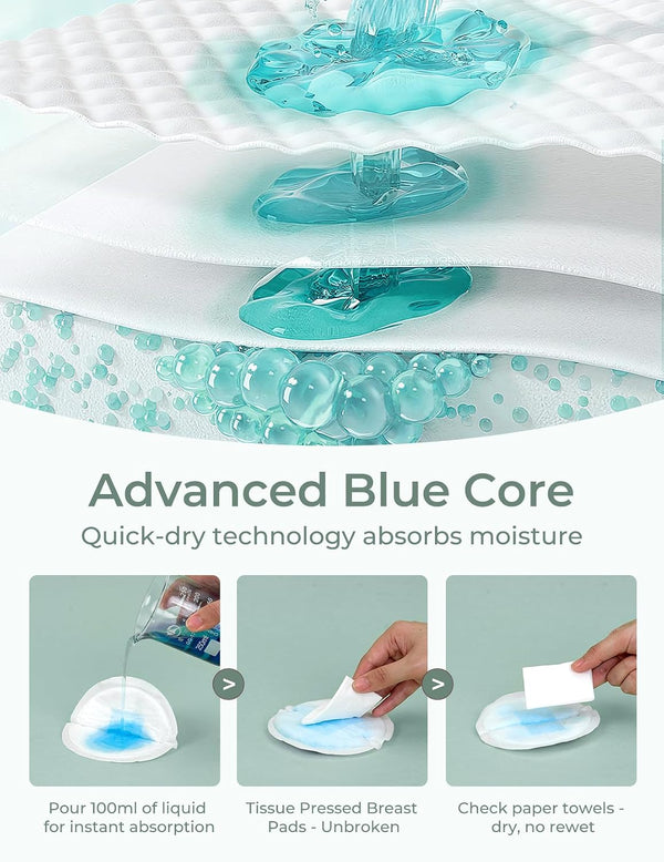 Momcozy Bamboo Fiber Disposable Nursing Pads, 100% Natural Materials