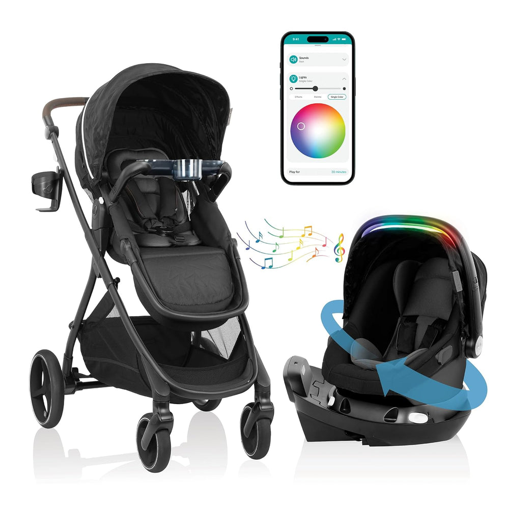 Evenflo® Shyft™ Intuiti+ Travel System with Revolve180™ LiteMax™ NXT &amp; SensorySoothe™