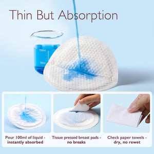 Momcozy Ultra-Thin Disposable Nursing Pads, Ultra-Absorbent and Breathable.