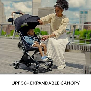 Evenflo Hummingbird™ Ultra-Lightweight Carbon Fiber Stroller Crest Grey