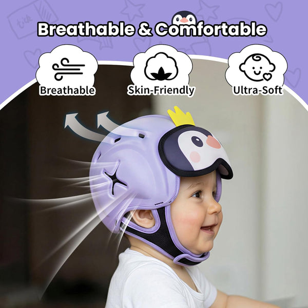 Mambobaby Baby Safety Helmet for Crawling & Walking - Penguin