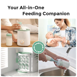 Momcozy Natural Baby Bottle, Wide-Neck, BPA Free Breast Milk Container
