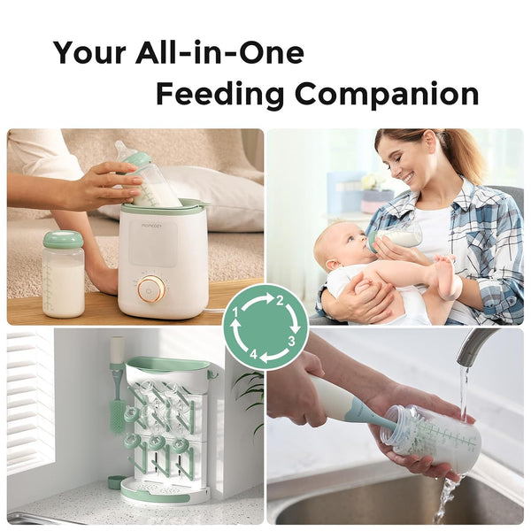 Momcozy Natural Baby Bottle, Wide-Neck, BPA Free Breast Milk Container