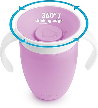 Munchkin Miracle 360° Trainer Cup 7oz Purple