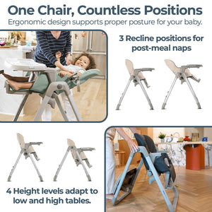 Inglesina My Time High Chair Adjustable Reclining Seat