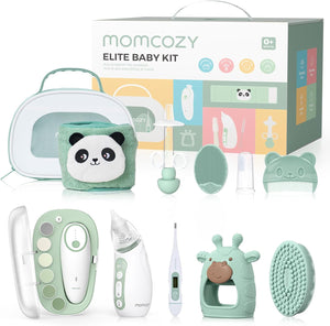 Momcozy Elite Baby Healthcare & Grooming Kit – 10pc All-in-1 Newborn Essentials Gift Set