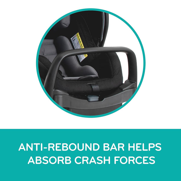 Evenflo® Pivot Xpand™ Modular Travel System with LiteMax™ Infant Car Seat – Ayrshire Black
